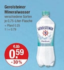 Mineralwasser im Angebot bei V-Markt in Kaufbeuren Mineralwasser Angebote von Gerolsteiner bei V-Markt Kaufbeuren für 0,59 €