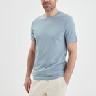 T-shirt en coton manches courtes gris homme à 5,99 € dans le catalogue La Halle