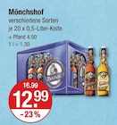 Mönchshof von Mönchshof für 12,99 € bei V-Markt im Angebot Mönchshof von Mönchshof im aktuellen V-Markt Prospekt