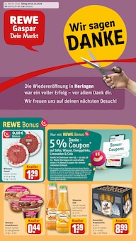 Aktueller REWE Prospekt "Dein Markt" Aktueller REWE Prospekt