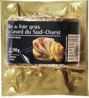 Bloc de foie gras de Canard du Sud-Ouest IGP avec morceaux - CASINO DELICES en promo chez Géant Casino Bloc de foie gras de Canard du Sud-Ouest IGP avec morceaux - CASINO DELICES dans le catalogue Géant Casino
