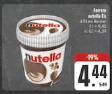 Aktuelles nutella Eis Angebot bei E center in Nürnberg ab 4,44 €