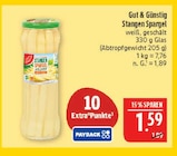 Stangen Spargel Angebote von Gut & Günstig bei Marktkauf Erlangen für 1,59 €