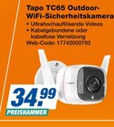 TC65 Outdoor-WiFi-Sicherheitskamera bei expert im Soltau Prospekt für 34,99 €