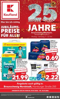 Pampers im aktuellen Kaufland Prospekt (Braunschweig) Pampers im Kaufland Prospekt "Hier bin ich richtig" mit 69 Seiten (Braunschweig)