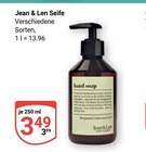 Seife im Angebot bei GLOBUS in Krefeld Seife Angebote von Jean & Len bei GLOBUS Krefeld für 3,49 €