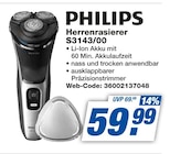 Herrenrasierer S3143/00 Angebote von Philips bei expert Oberhausen für 59,99 €