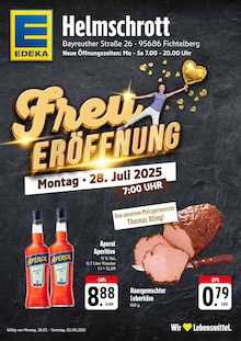 Aktueller EDEKA Fichtelberg Prospekt EDEKA Fichtelberg Prospekt "Freu Eröffnung" mit 4 Seiten