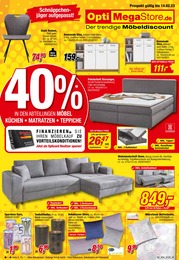 Möbel & Einrichtung Prospekt von Opti-Megastore Neustrelitz Opti-Megastore Prospekt: "40% IN DEN ABTEILUNGEN", 24 Seiten, 27.01.2023 - 14.02.2023