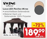 Luxus LED-Pavillon Minzo Angebote von Swing bei Netto Marken-Discount Magdeburg für 189,99 €