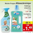 Allzweckreiniger Frühlings-erwachen Angebote von Meister Proper bei Zimmermann Wolfsburg für 1,49 €