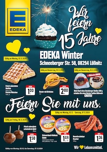 EDEKA Prospekt Wie feiern 15 Jahre mit  Seiten in Bad Schlema und Umgebung