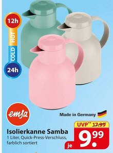 emsa Isolierkanne Samba bei famila Nordost in Falkensee emsa Isolierkanne Samba im Angebot bei famila Nordost Falkensee für 9,99 €