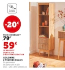 Promo Colonne 2 Tiroirs Klaus à 59,00 € dans le catalogue Super U à Gennes