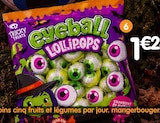 Sucettes oeil - Tricky Treats en promo chez B&M Sucettes oeil - Tricky Treats dans le catalogue B&M