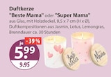 Beste Mama oder Super Mama Duftkerze von  im aktuellen V-Markt Prospekt für 5,99 €