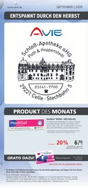 Schloß-Apotheke OHG Apotheken Prospekt der aktuellen Woche mit 6 Seiten, gültig von 01.09.2026 bis 30.09.2026, in Celle und Umgebung Aktueller Schloß-Apotheke OHG Apotheken Prospekt in Celle und Umgebung, "Aktuelle Angebote" mit 6 Seiten, 01.09.2026 - 30.09.2026