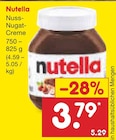 Nuss-Nugat-Creme im Angebot bei Netto Marken-Discount in Schwäbisch Gmünd Nuss-Nugat-Creme Angebote von Nutella bei Netto Marken-Discount Schwäbisch Gmünd für 3,79 €
