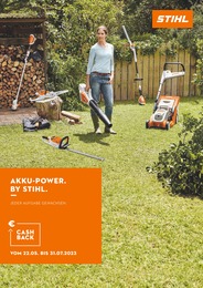 STIHL Prospekt: "Akku-Power. By STIHL.", 12 Seiten, 17.04.2023 - 31.07.2023