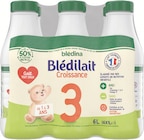 Blédilait Croissance 3 Dès 12 Mois - Bledina dans le catalogue Intermarché Hyper