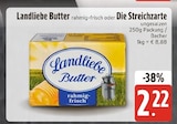 Butter rahmig-frisch im Angebot bei E center in Straubing Butter rahmig-frisch Angebote von Landliebe bei E center Straubing für 2,22 €