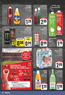 Coca Cola im EDEKA Prospekt "Aktuelle Angebote" mit 24 Seiten (Paderborn)