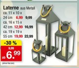 Laterne Angebote bei Zimmermann Emden für 6,99 €