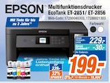 Multifunktionsdrucker EcoTank ET-2851/ ET-2856 im Angebot bei expert in Troisdorf Multifunktionsdrucker EcoTank ET-2851/ ET-2856 Angebote von Epson bei expert Troisdorf für 229,00 €