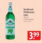 Pfefferminz Likör Angebote von Nordbrand bei famila Nordost Langenhagen für 3,99 €
