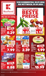 Kaufland Prospekt "Hier bin ich richtig", 60 Seiten, 03.09.2026 - 03.09.2026 Aktueller Kaufland Prospekt, "Hier bin ich richtig", mit Angeboten der Woche, gültig von 03.09.2026 bis 03.09.2026