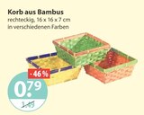 Korb aus Bambus von  im aktuellen V-Markt Prospekt für 0,79 €