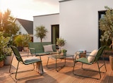 SALON BAS DE JARDIN CLEO VERT SAVANE dans le catalogue Leroy Merlin