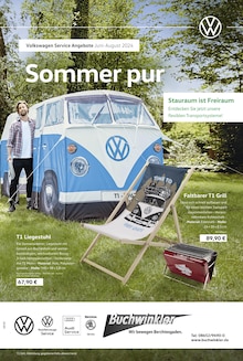 Aktueller Volkswagen Prospekt "Sommer pur" Seite 1 von 1 Seiten
