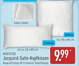 ALDI Nord Dorsten - Jacquard-Satin-Kopfkissen Angebot im Prospekt Jacquard-Satin-Kopfkissen bei ALDI Nord im Dorsten Prospekt für 9,99 €