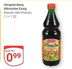 Altmeister Essig im Angebot bei GLOBUS in Erlangen Altmeister Essig Angebote von Hengstenberg bei GLOBUS Erlangen für 0,99 €