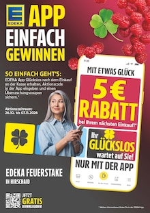 EDEKA Prospekt der KW 44 "Wir lieben Lebensmittel!" Aktueller EDEKA Prospekt "Wir lieben Lebensmittel!" Seite 2 von 42 Seiten