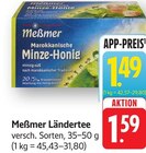 Ländertee Marokkanische Minze-Honig Angebote von Meßmer bei E center Neustadt für 1,49 €