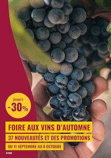 Prospectus Nicolas de la semaine "Foire aux fins d'automne" avec 1 pages, valide du 11/09/2024 au 08/10/2024 pour Orsay et alentours