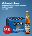 Weihenstephaner Hefeweißbier oder Hefeweißbier Alkoholfrei Angebote bei Huster Glauchau für 16,99 €