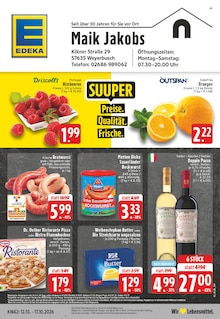 Aktueller EDEKA Prospekt für Obererbach (Westerwald) und Ungebung, Seiten zum blättern EDEKA Prospekt Aktuelle Angebote mit Seiten in Obererbach (Westerwald) und Umgebung