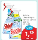 Glasreiniger Streifenfrei von Sidolin im aktuellen budni Prospekt