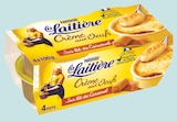 Crème aux œufs nature sur lit de caramel - LA LAITIÈRE dans le catalogue Intermarché