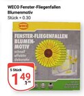 Fenster-Fliegenfallen Blumenmotiv Angebote von WECO bei GLOBUS Pirmasens für 1,49 €