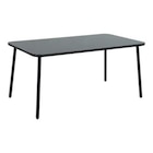 Table de jardin rectangulaire 6 personnes acier et verre trempé noir ZANDOR L. 160 x l. 90 x H. 74 cm - Brico Dépôt à Vénissieux Table de jardin rectangulaire 6 personnes acier et verre trempé noir ZANDOR L. 160 x l. 90 x H. 74 cm en promo chez Brico Dépôt Vénissieux à 99,00 €