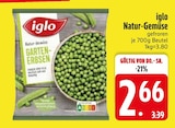 Natur-Gemüse Garten-Erbsen im Angebot bei EDEKA in Augsburg Natur-Gemüse Garten-Erbsen Angebote von iglo bei EDEKA Augsburg für 2,66 €