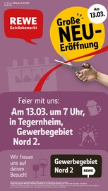 Aktueller REWE Supermarkt Prospekt in Tegernheim und Umgebung, "Dein Markt" mit 2 Seiten, 03.03.2025 - 08.03.2025