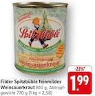 feinmildes Weinsauerkraut im Angebot bei E center in Ulm feinmildes Weinsauerkraut Angebote von Spitzbüble bei E center Ulm für 1,99 €