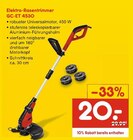 Elektro-Rasentrimmer GC-ET 4530 im Netto Marken-Discount Prospekt Elektro-Rasentrimmer GC-ET 4530 von im aktuellen Netto Marken-Discount Prospekt für 20,00 €