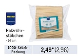 Holzrührstäbchen von METRO PROFESSIONAL im aktuellen Metro Prospekt für 2,96 €