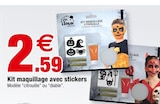 Bazarland Valence - Promo Kit maquillage avec stickers Promo Kit maquillage avec stickers à 2,59 € dans le catalogue Bazarland à Valence